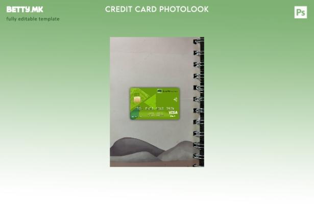 модерен стил Куба Метрополитано банка виза картичка photolook пред шаблон